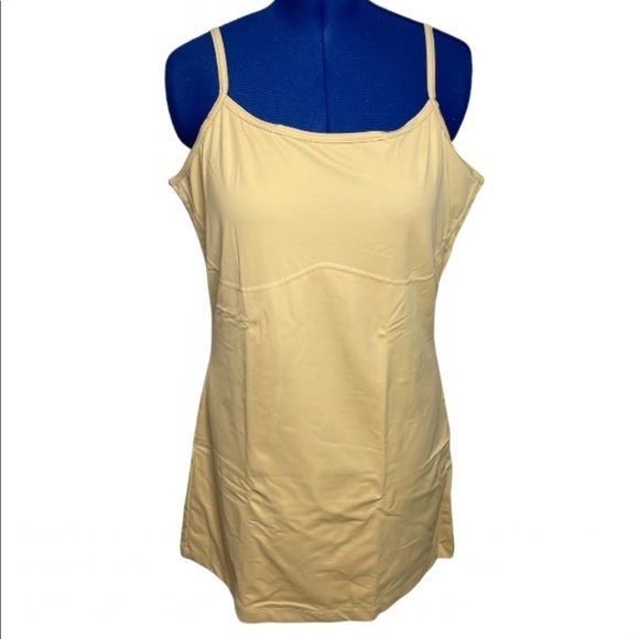 New Comfort Choice 1X/22/24 nude stretch adjustable strap shapewear dress - Picture 10 of 10